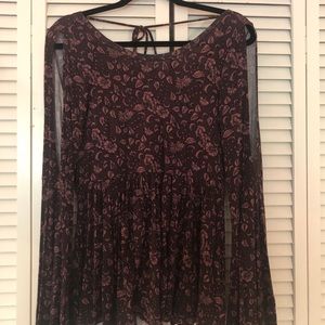 American Eagle purple long sleeve top